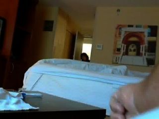 Caught Jerking By Hotel Maid Flash