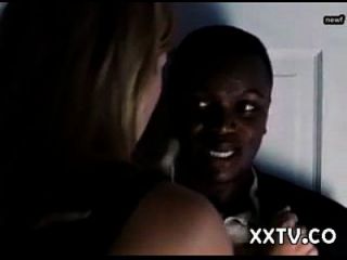 Blonde White Girl With Black Man - Softcore Interracial