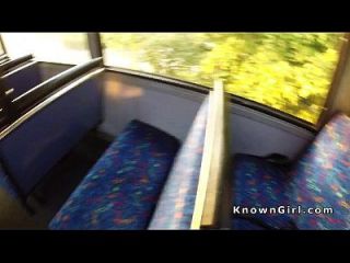 Hairy British Amateur Bangs In Public Bus