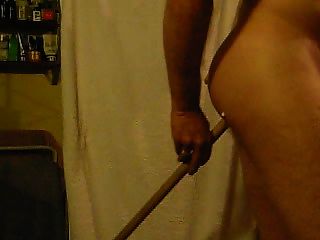 Masturbating With Broom In My Asshole While Sniffing Poppers