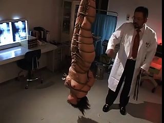 Flogging A Japanese Nurse-upside Down